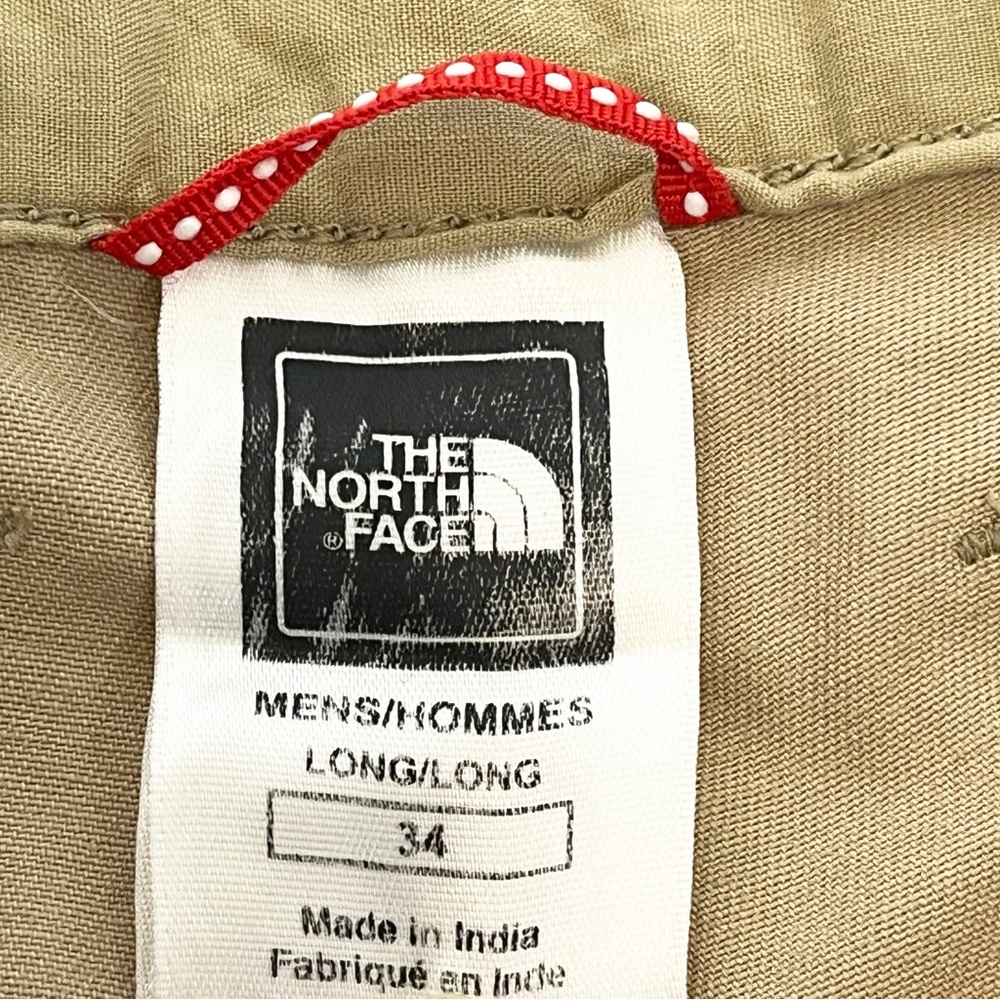 The North Face Pants Beige Tan Cotton Flat Front Size 34 - Picture 4 of 5